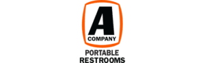 A1 Portables logo featuring an orange hexagon with the letter "A" insight, surrounded by the text "A1 Portable Restrooms" on a white background.