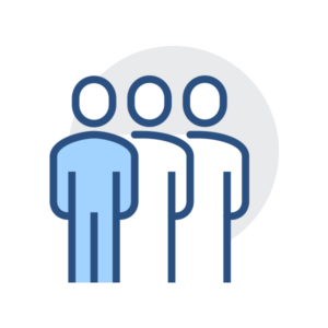 three people standing shoulder to shoulder icon three people standing shoulder to shoulder icon