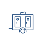 restrooms and shower trailers icon restrooms and shower trailers icon
